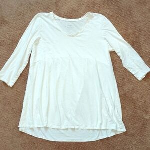 J. Jill Pure Jill Light Shirred Back Tunic 3/4 Sleeve